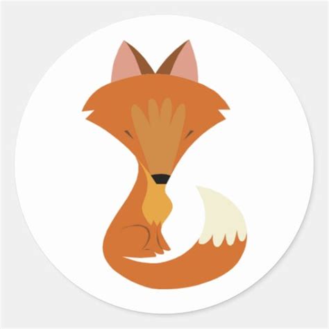 Cute Fox Stickers | Zazzle