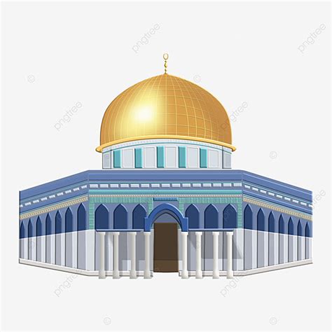 Al Aqsa Mosque Vector Art PNG, Al Aqsa Mosque In The City Of Quds, Mosque, Religion ...