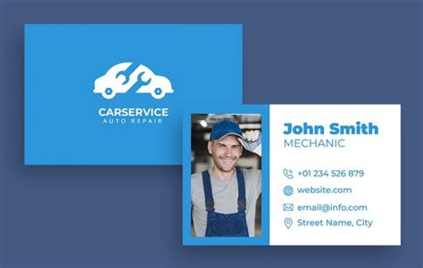 Free Mechanic Business Cards Templates to edit | Wepik