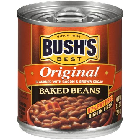 Bush's Original Baked Beans Seasoned with Bacon & Brown Sugar, Canned Beans, 8.3 oz - Walmart ...