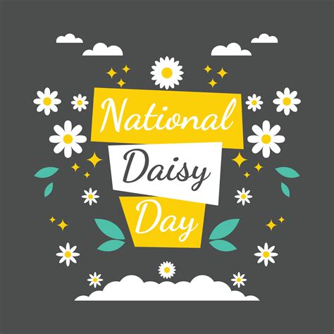 National Daisy Day background. 16640793 Vector Art at Vecteezy