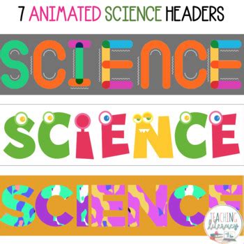 ANIMATED Google Classroom™ Headers SCIENCE THEME Distance Learning