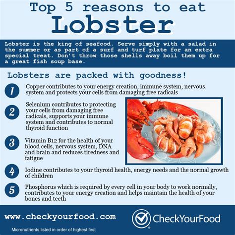 The health benefits of eating lobster - Check Your Food | Fish benefits ...