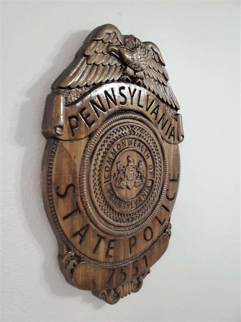 Custom Personalized Pennsylvania State Trooper Badge – Personalized ...