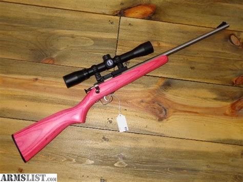 ARMSLIST - For Sale: Keystone Crickett Satinless / Pink .22 lr bolt rifle