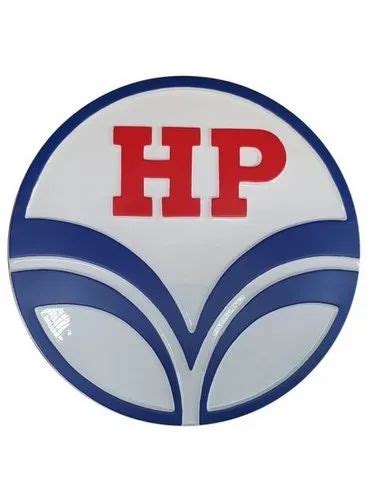 Acrylic Alphabet HP Logo Sign Board, Shape: Round at Rs 6500/piece in Bhopal