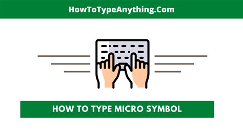 How to Type Micro Symbol in Word/Excel (On Keyboard) - How to Type Anything