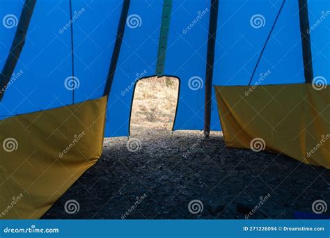 The interior of the wigwam stock photo. Image of holiday - 271226094