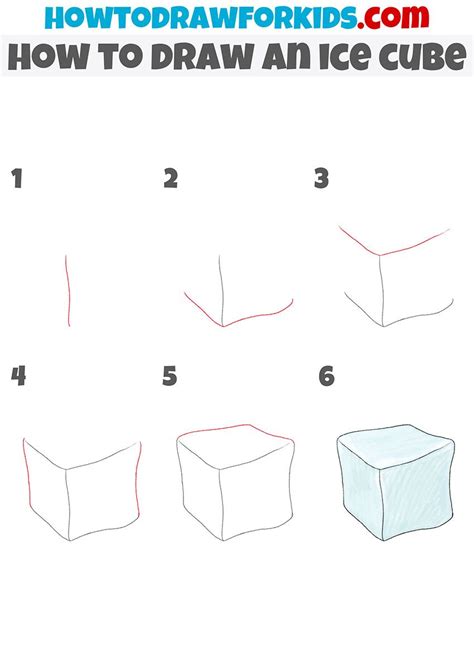 how to draw an ice cube step by step Pencil Drawings Easy, Color Pencil ...