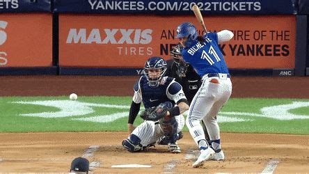 Bo Bichette's bat flip. | Mlb players, American league, Baseball field