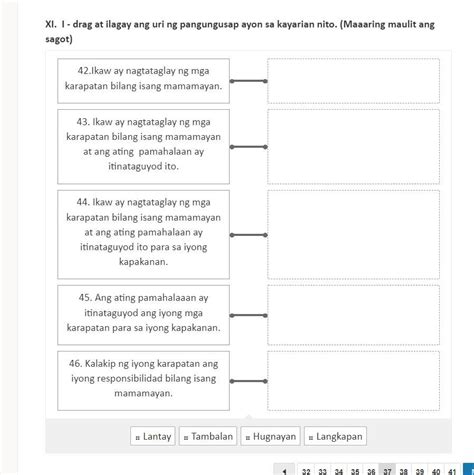 Tulong po exam tungkol sa payak tambalan hugnayan at langkapan - Brainly.ph