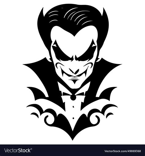 Halloween dracula scary sketch hand draw Vector Image