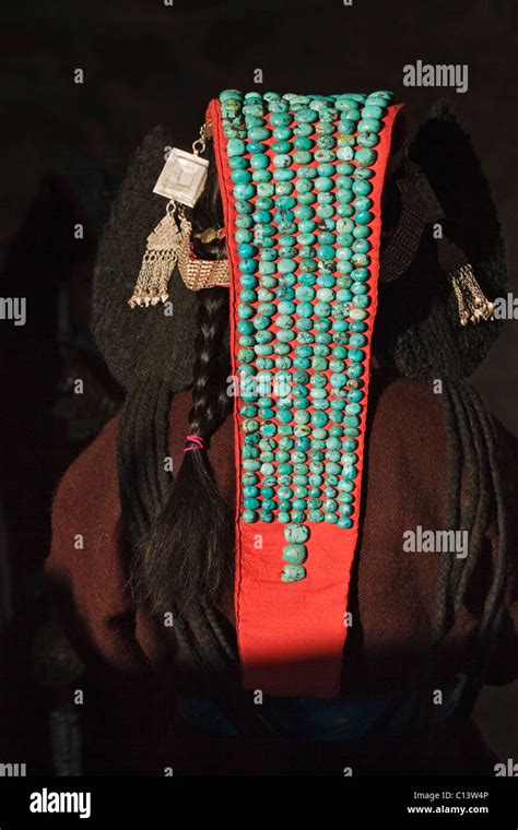 Woman in traditional costume at Ladakh Festival, Leh, Ladakh, India ...