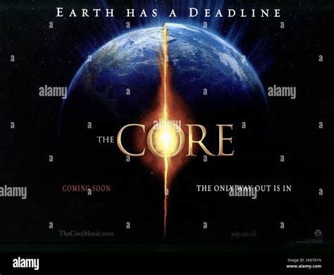 FILM POSTER, THE CORE, 2003 Stock Photo - Alamy