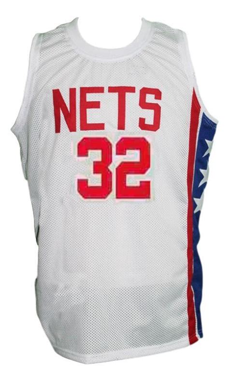 Julius Erving New York Nets Aba Retro Basketball Jersey New Sewn White ...