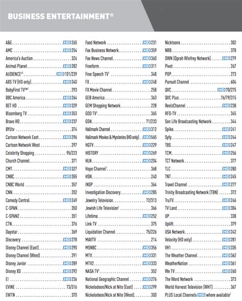 u verse printable channel guide