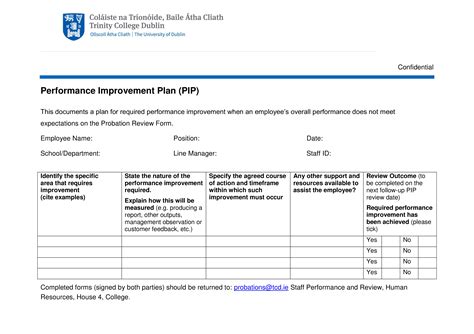 Employee Performance Action Plan | Templates at allbusinesstemplates.com