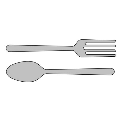 Vector clip art of fork and spoon | Free SVG