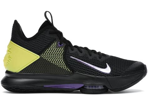 Nike LeBron Witness 4 Black/Opti Yellow - BV7427-004