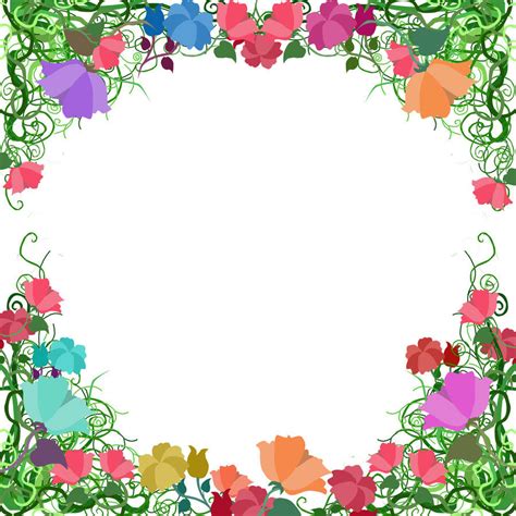 Free Spring Borders: Clip Art, Page Borders, and Vector Graphics - Border Corner