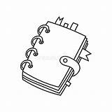 Notebook Coloring Page sketch template