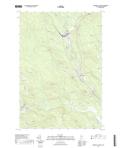 MyTopo Brownville Junction, Maine USGS Quad Topo Map