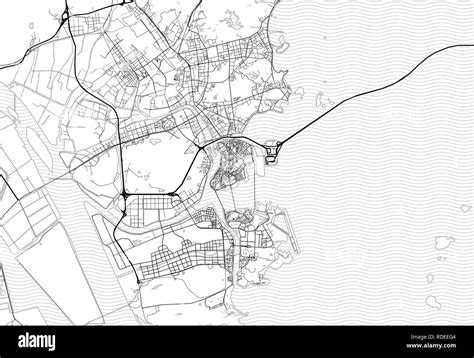 Area map of Zhuhai, China. This artmap of Zhuhai contains geography ...