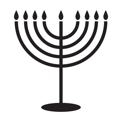 Menorah icon vector for graphic design, logo, website, social media ...