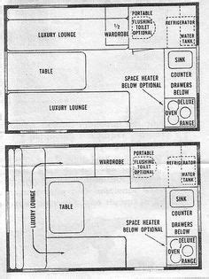 Shasta Compact floor plan layout | Shasta compact, Travel trailer ...