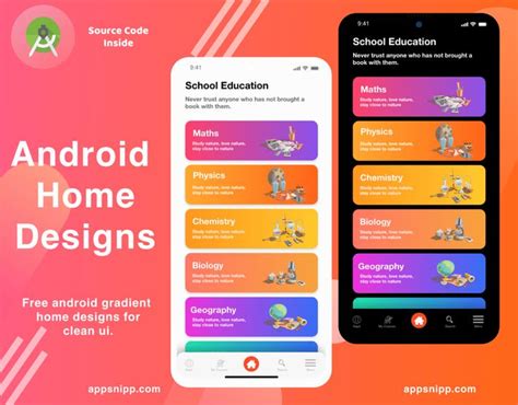 Free Multipurpose Home design with dark mode for android | Coding apps ...