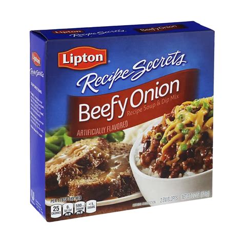 Lipton Recipe Secrets Soup and Dip Mix Beefy Onion - Shop Soups & Chili ...