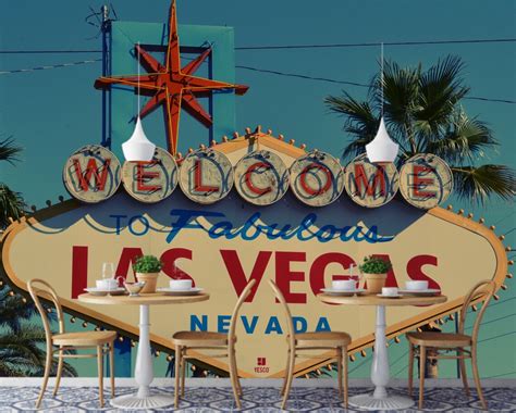 Las Vegas Wallpaper City Mural Wallpaper Las Vegas Wallpaper - Etsy