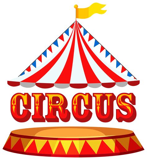 Circus tent concept with text 298708 Vector Art at Vecteezy