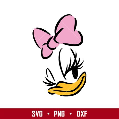 Daisy Duck Face Svg, Daisy Svg, Disney Svg, Png Eps Digital | Inspire Uplift