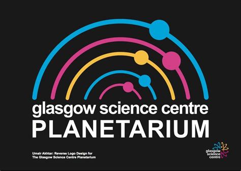 GLASGOW SCIENCE CENTRE PLANETARIUM Logo in Full Colour Reverse in Black ...