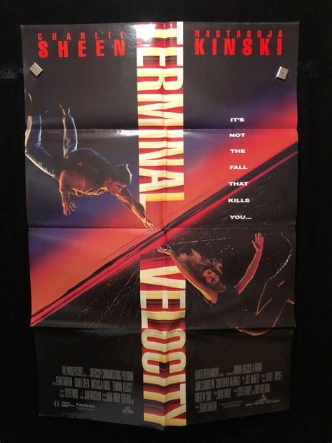 Original 1994 Terminal Velocity One Sheet Movie Poster Charlie Sheen ...