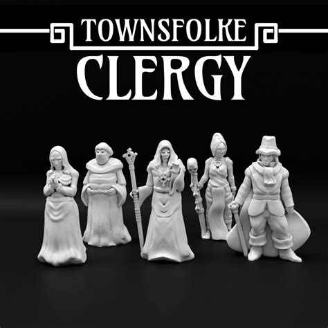 Toys & Games Towns People NPCs D&D Mini Wargaming Resin 28mm Highborn Miniatures Set Medieval ...