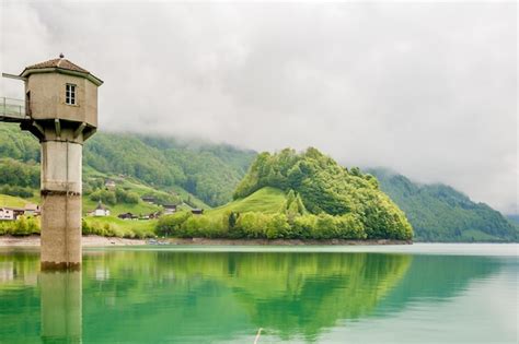 Premium Photo | Lungern lake in switzerland