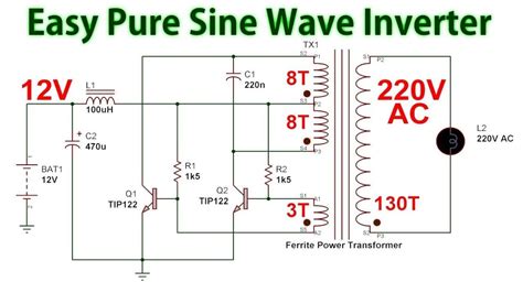 El-wire Inverter Circuit Diagram