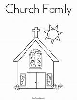 Church Family Coloring Page  Twisty Noodle sketch template