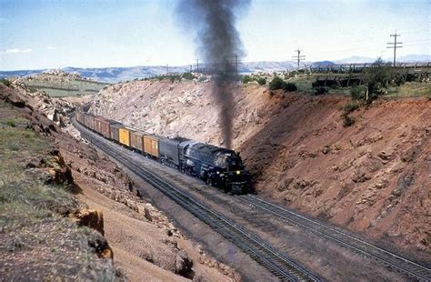 A Unknown Union Pacific Challenger working a freight over Sherman Hill | Union pacific train ...