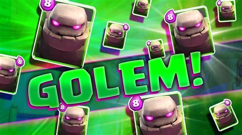 Clash Royale - INSANE GOLEM DECK! - YouTube