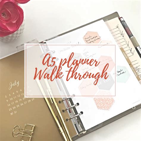 A5 PLANNER WALKTHROUGH AND SETUP – Organized Maniac