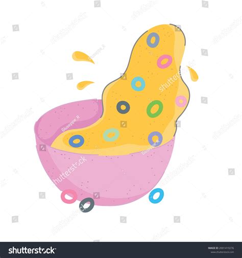 Cereal Breakfast Cartoon Isolated Icon Stock Vector (Royalty Free ...