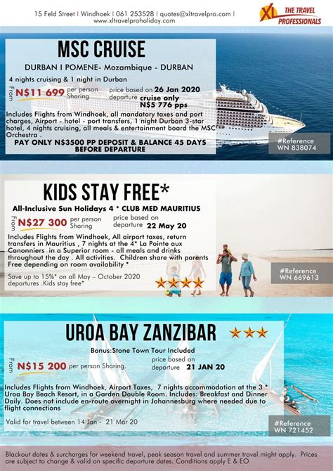 Durban Cruise Ship Prices