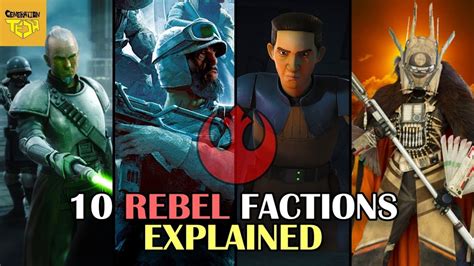 10 Rebel Alliance Factions Explained