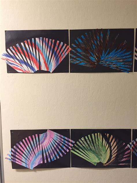 Miss Kimpton's 2015-2016 Third Grade: Moving Lines Art Project