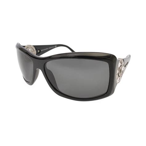 BVLGARI Crystal Sunglasses 8007 B Black | Luxity