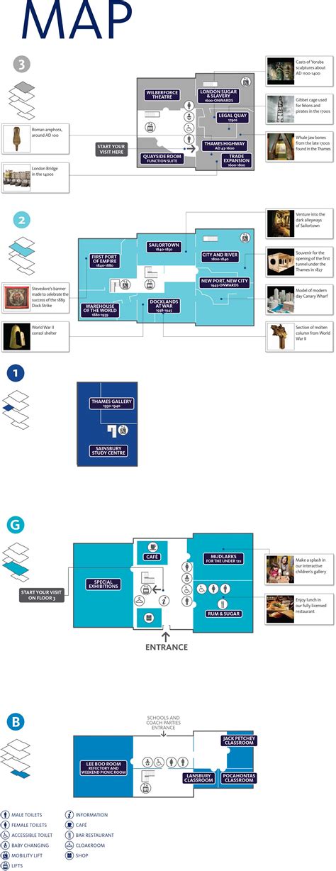 Museum of London Docklands floor plans and guide