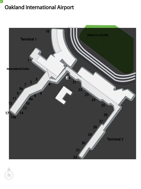 Airport Terminal Map Oakland International Airport, 42% OFF